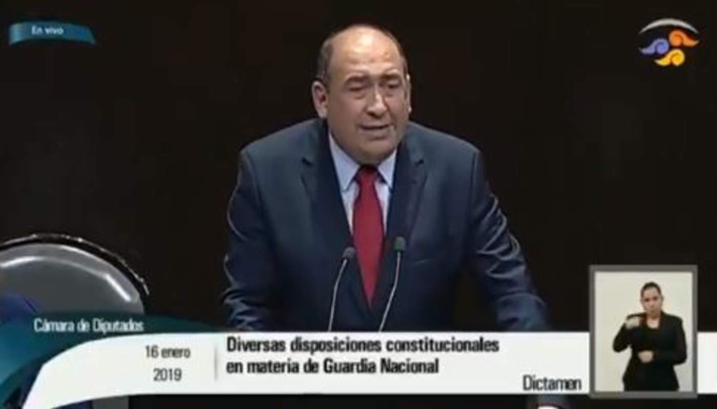 Rubén Moreira se pronuncia a favor de la Guardia Nacional
