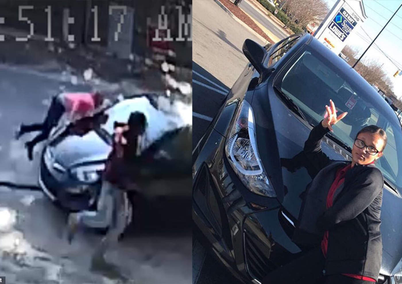 Arrolla a mujer, huye y publica fotografía con el auto dañado