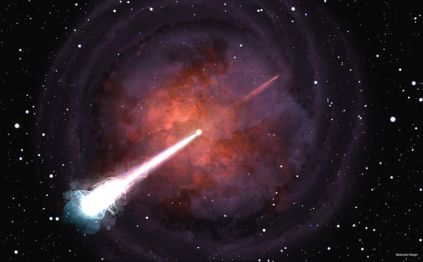 Histórica fusión de estrellas de neutrones lanzó un chorro de luz