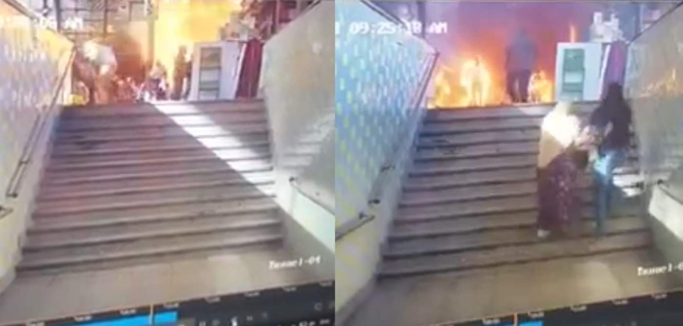 Difunden imágenes de explosión de trenes en Egipto