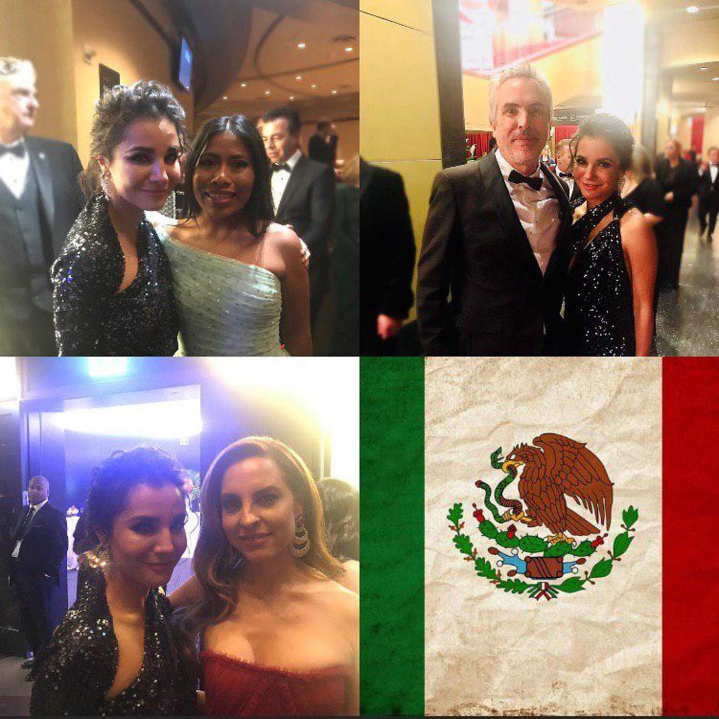 Martha Higareda comparte fotos con Yalitza, Cuarón y Marina