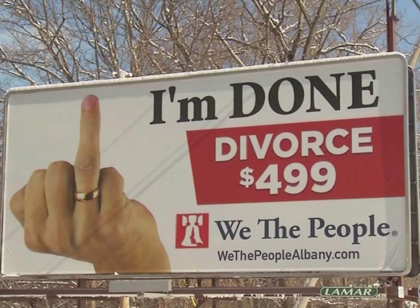 Anuncio publicitario sobre divorcios causa controversia
