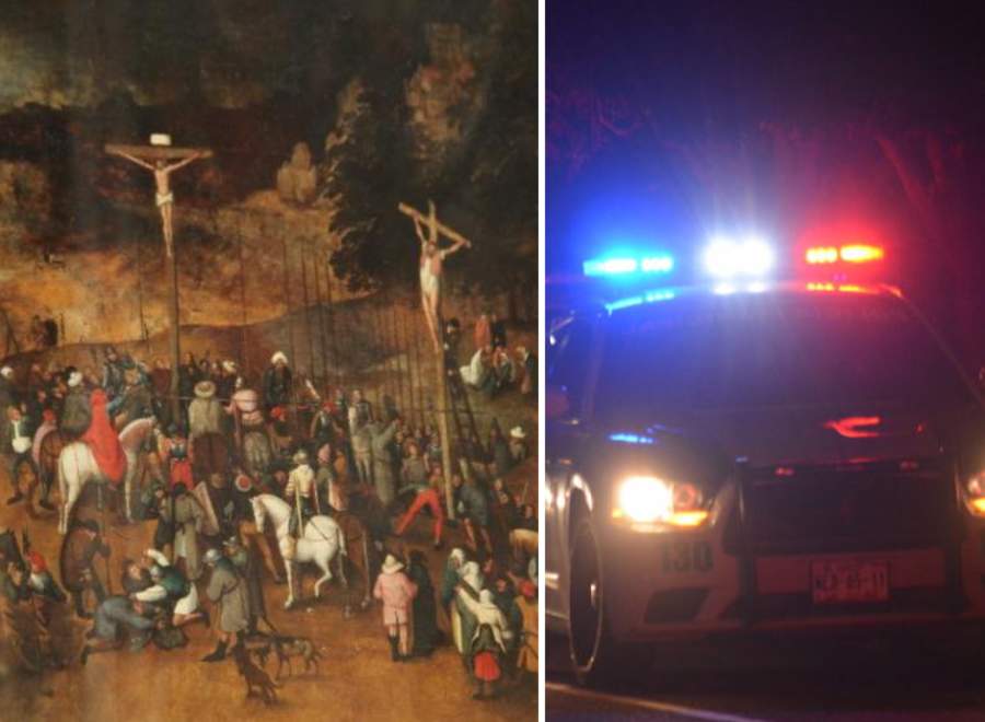 Policía engaña a ladrones de una iglesia con una pintura falsa