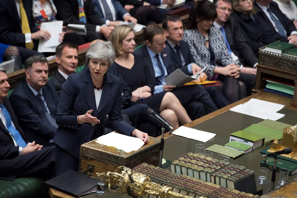 Tienen la 'última oportunidad' de garantizar el 'brexit', dice May al Parlamento