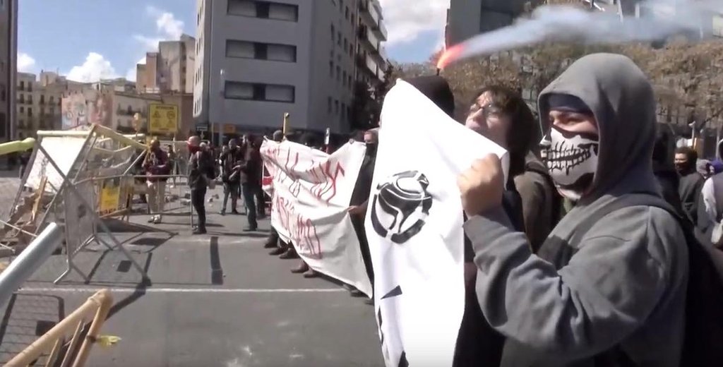 Protestan contra la ultraderecha española
