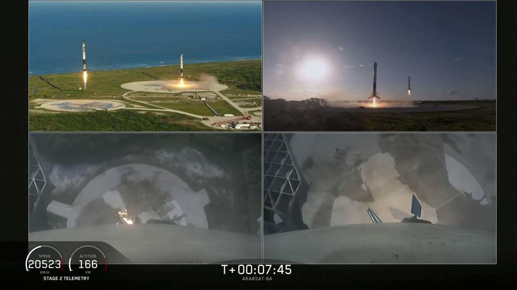 SpaceX lanza su poderoso cohete Falcon Heavy
