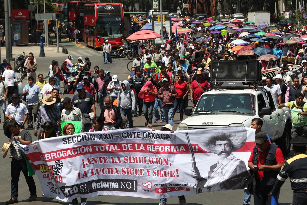 Protestará CNTE contra reforma educativa el Día del Trabajo