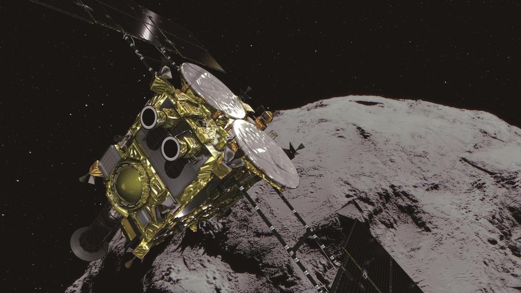 Hayabusa2 logra abrir cráter en un remoto asteroide