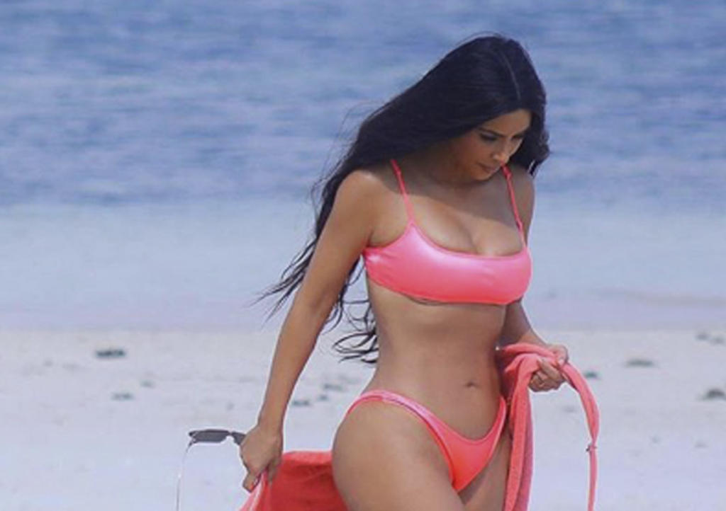 Kim Kardashian en bikini sorprende en Bali