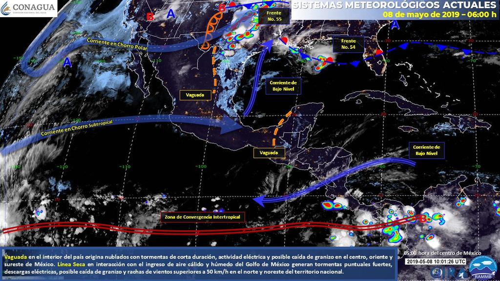 Pronostican tormentas en Coahuila; llega frente frío No. 55