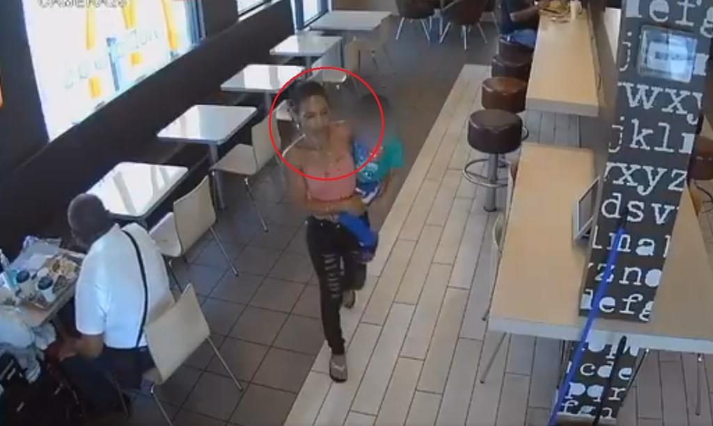 Comparten video de una mujer intentando secuestrar a un niño