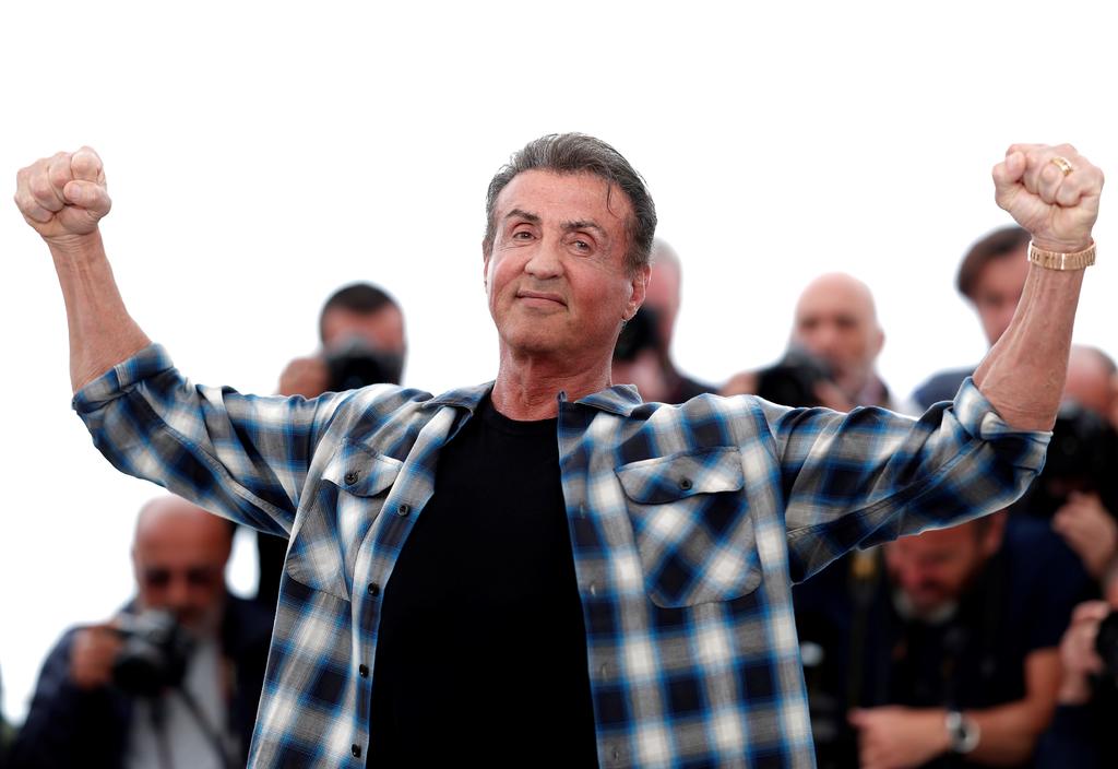 Stallone llega a Cannes para presentar la quinta entrega de Rambo