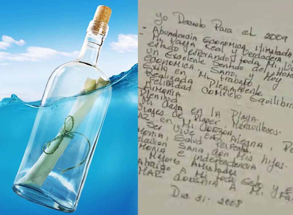 Botella escrita con mensaje de hace 10 años es  hallada en Japón