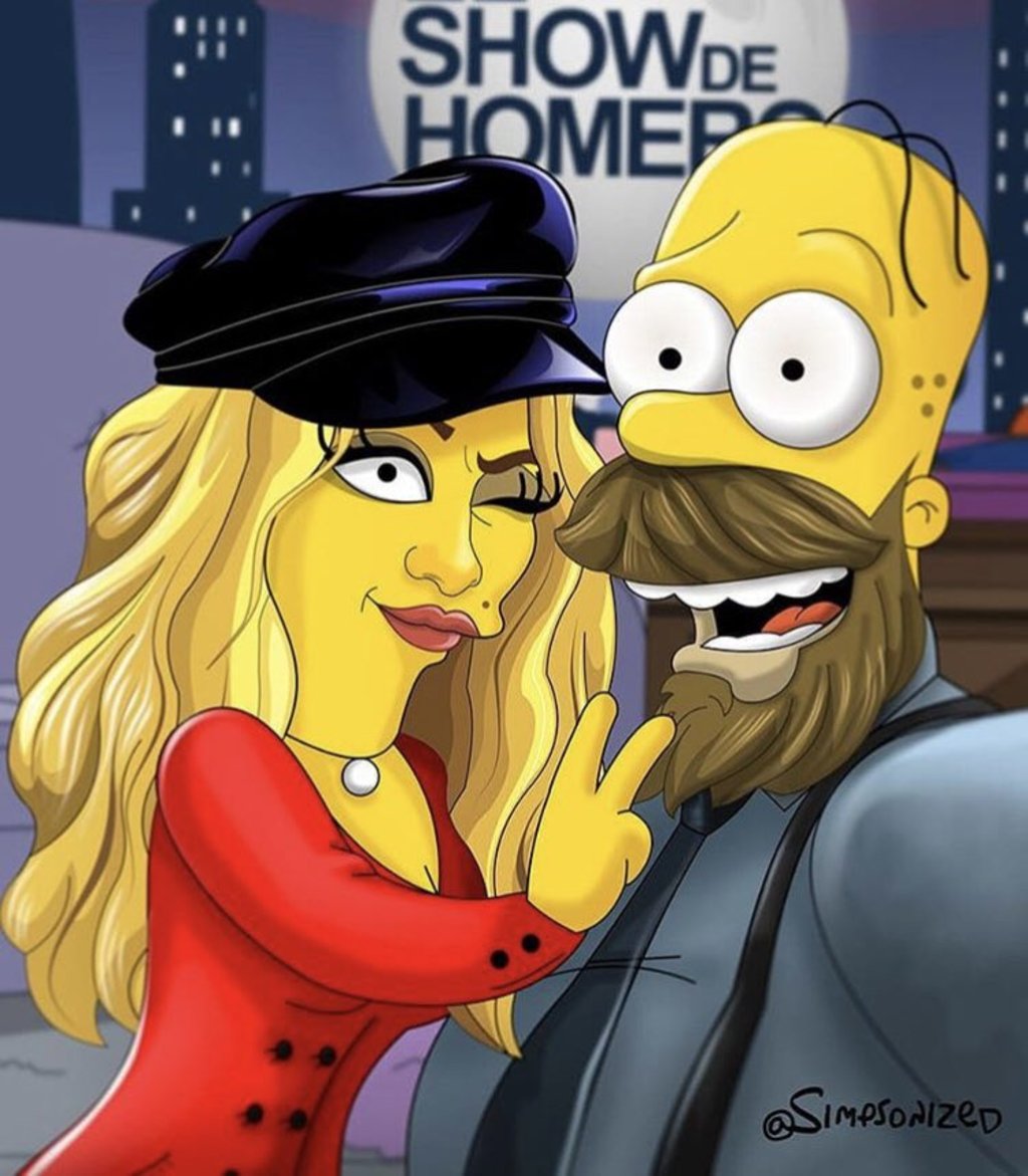 Paulina Rubio estará con Homero Simpson