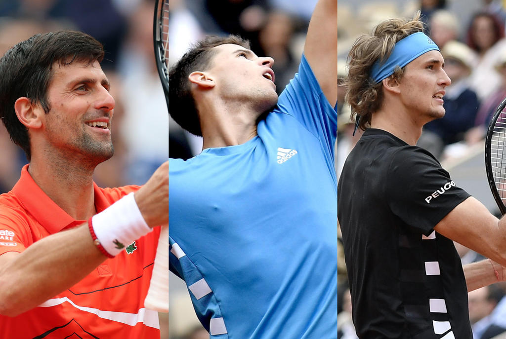Djokovic, Thiem y Zverev avanzan en Roland Garros
