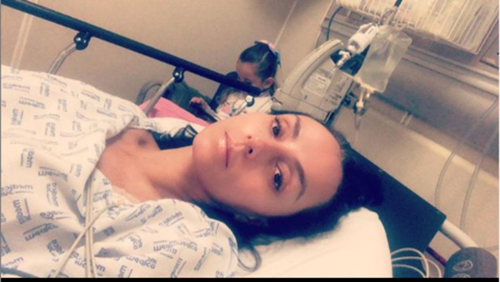 Ivonne Montero fue hospitalizada por un dolor en la espalda baja