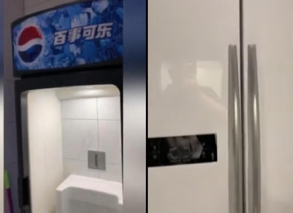 El baño temático de refrigerador se hace viral