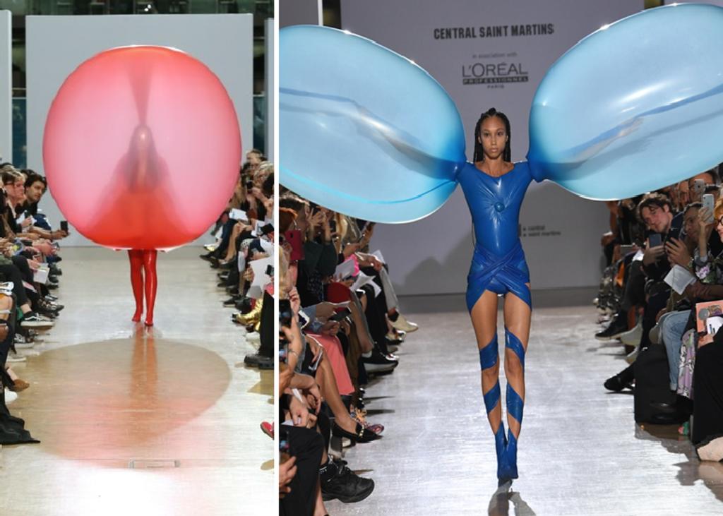 Diseñador gana concurso con unos ‘vestidos de globos’