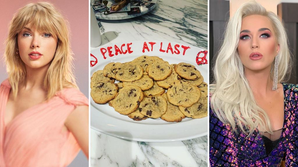 Taylor y Katy hacen las paces compartiendo un plato de galletas