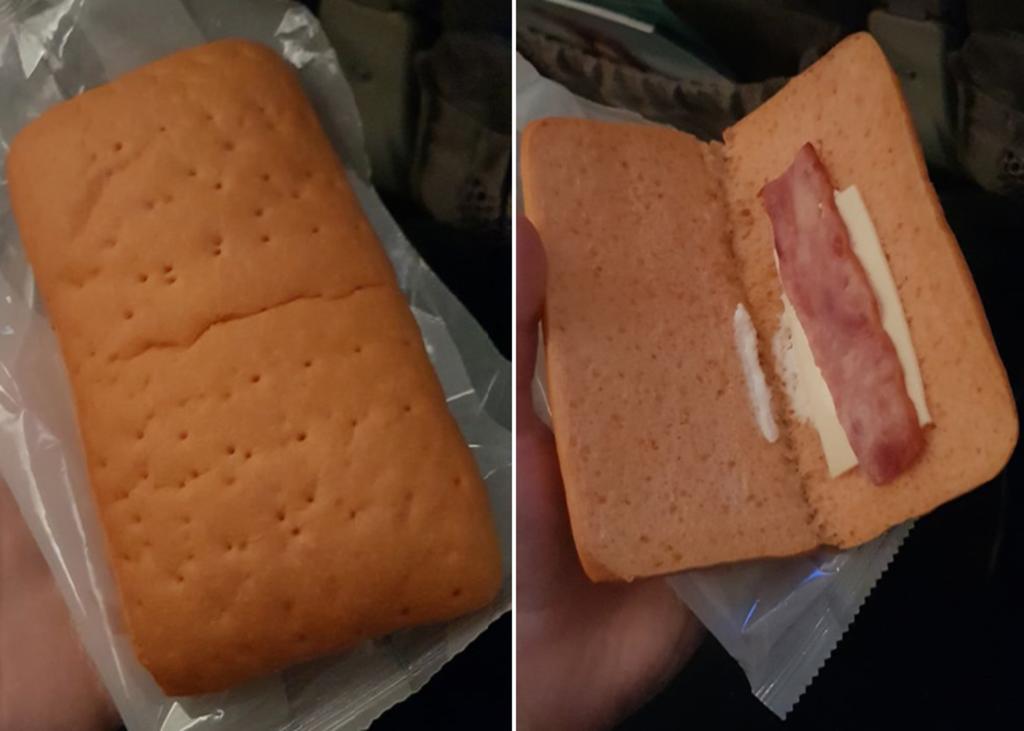 Once horas de vuelo y sólo le dieron de comer este sándwich