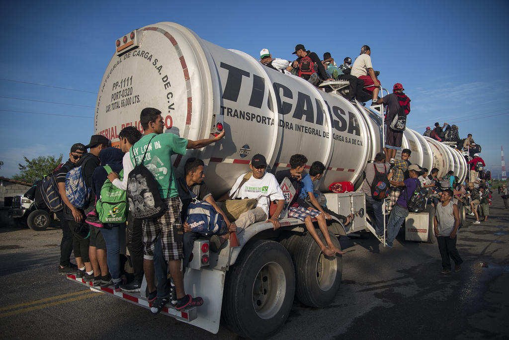 Narran travesía de la primera caravana migrante que llegó a México