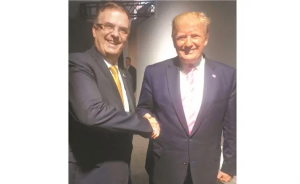 Ebrard y Trump se estrechan la mano en la cumbre del G-20