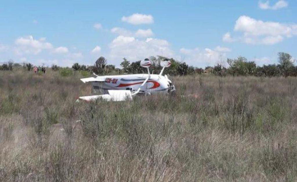Avioneta se desploma en Querétaro; no hay fallecidos