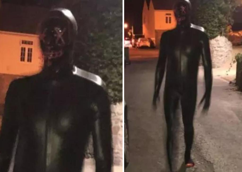 Hombre aterrorizaba a sus vecinos disfrazado con un traje macabro
