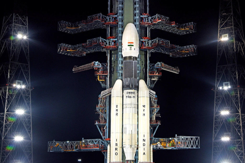 India lanzará el lunes misión al polo sur de la Luna