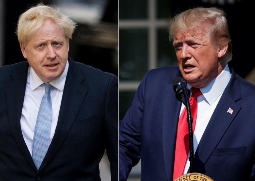Trump y Johnson buscarán pacto comercial