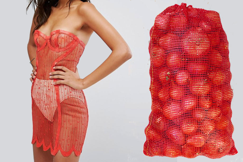El vestido de 10 mil pesos que parece una bolsa de verduras