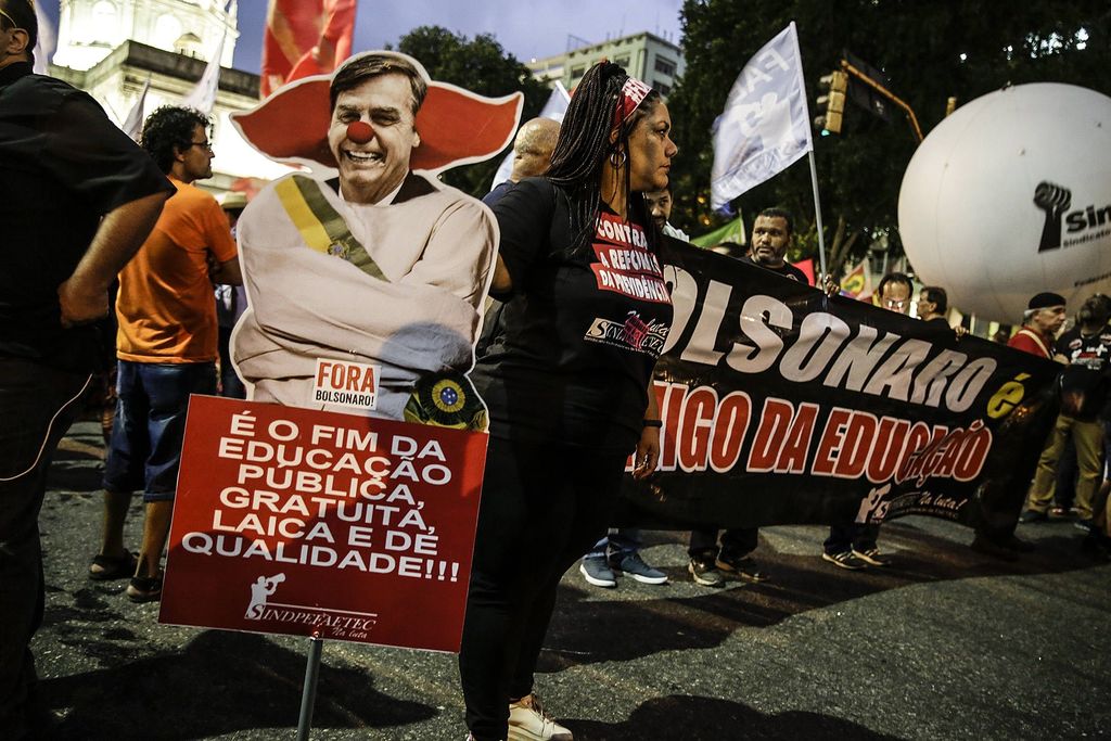 Protestan contra Bolsonaro