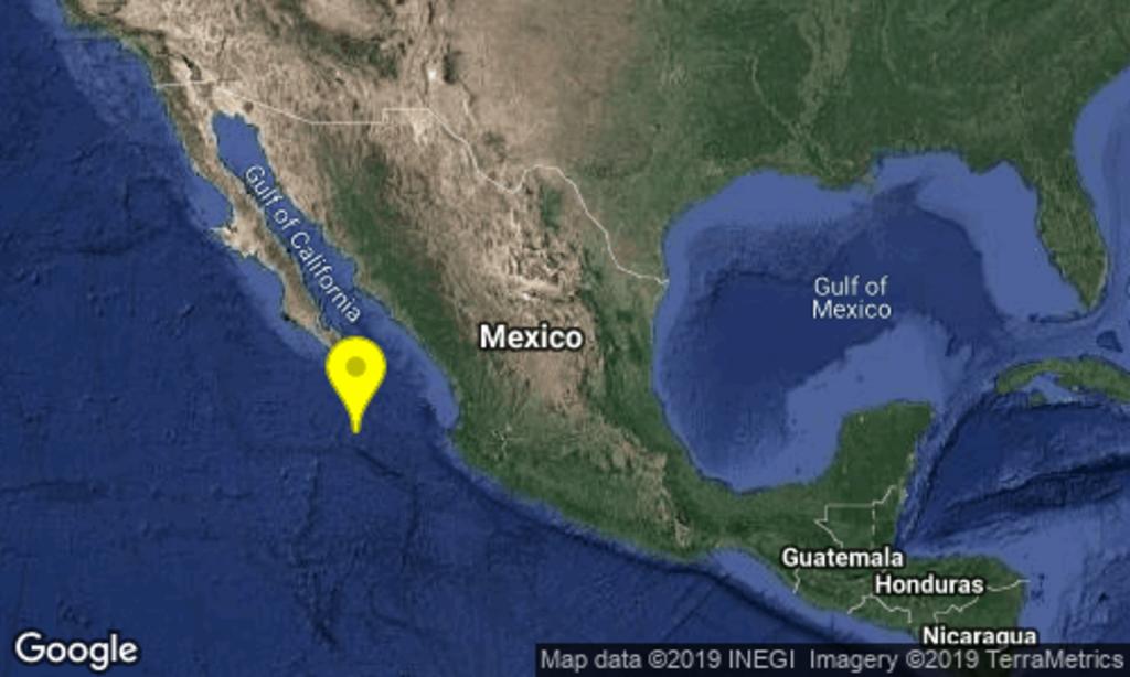 Se registra sismo de 5.8 en Baja California Sur