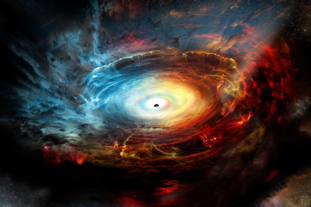 Detectan un agujero negro tragando una estrella de neutrones