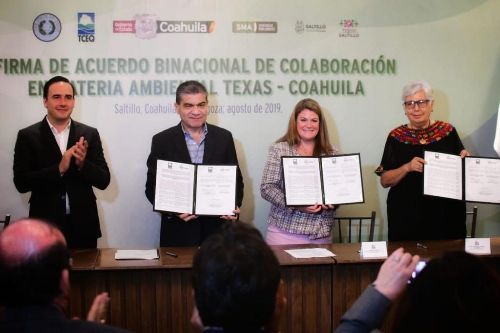 Coahuila y Texas firman convenio de colaboración ambiental