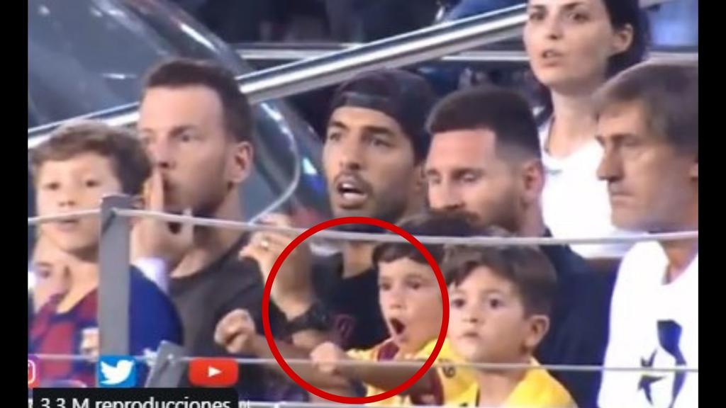 Mateo Messi celebra gol de Betis y así reaccionó su papá y Suárez