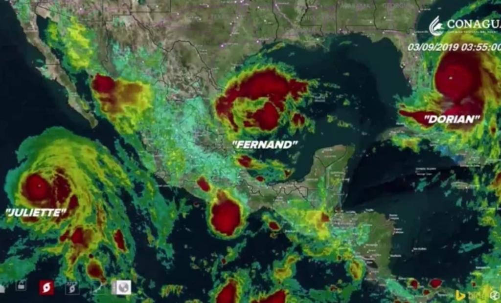 Tormenta tropical 'Fernando' impactará en la costa de Tamaulipas