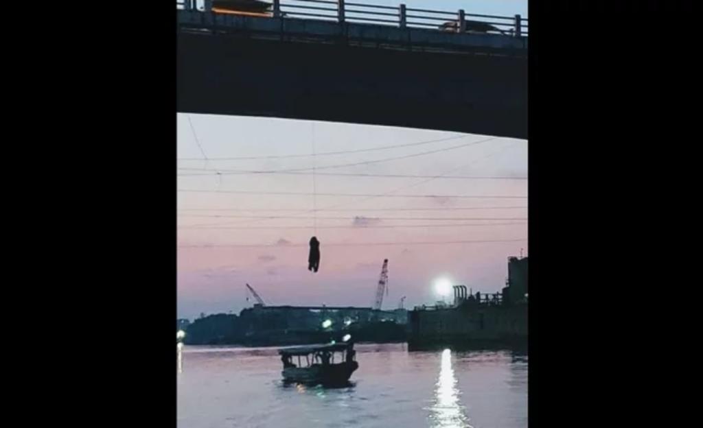 Encuentran cuerpo de hombre colgado en puente en Tuxpan, Veracruz