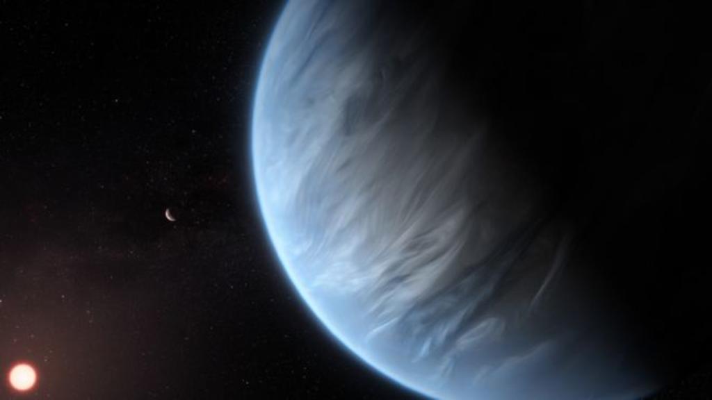 Detectan vapor de agua en un exoplaneta habitable