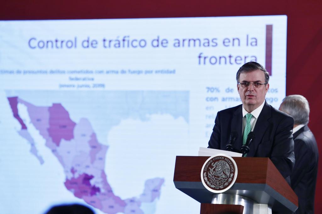 Exige México a Estados Unidos parar el tráfico de armas
