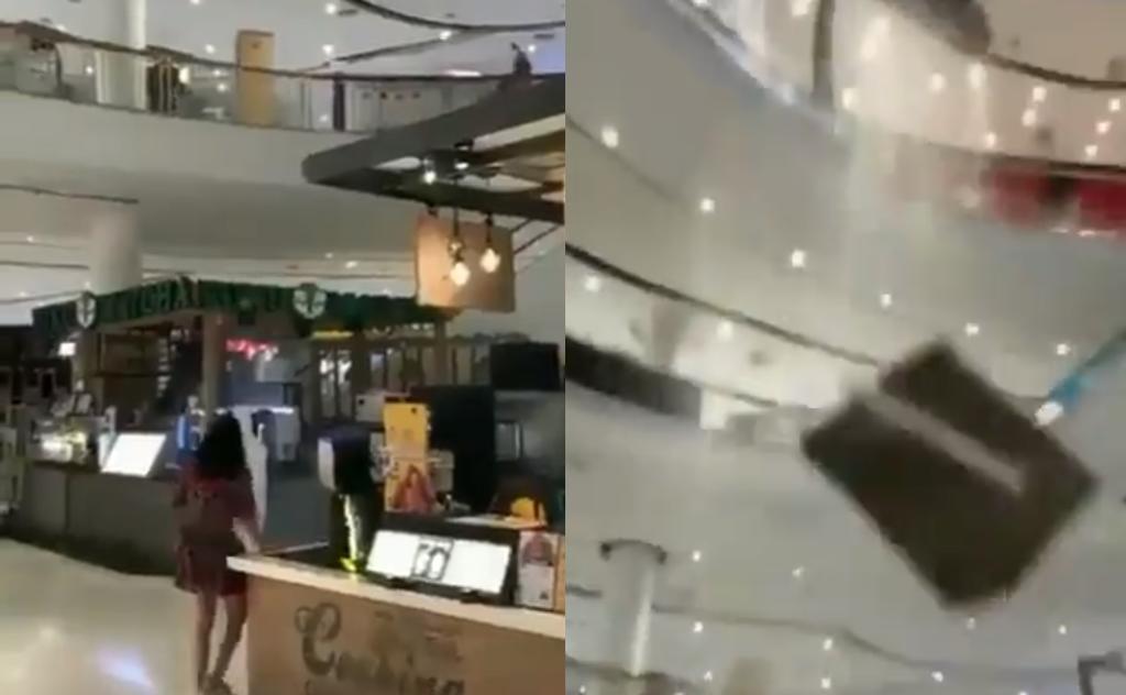 VIDEO: Se desploma techo de centro comercial en Tailandia