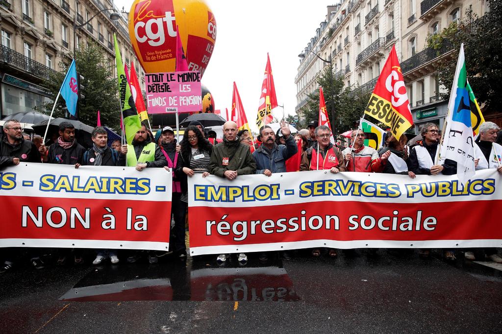 Protestan por pensiones e impuestos en Francia