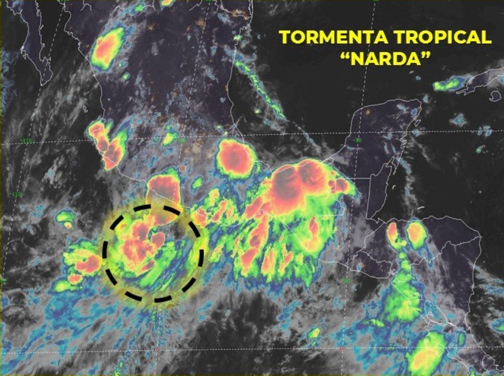 Se forma tormenta tropical 'Narda' cerca de Acapulco