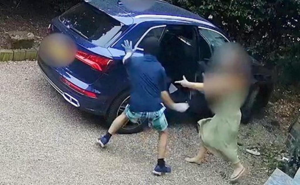 VIDEO: Mujer se enfrenta a sujetos que intentaban robar su auto
