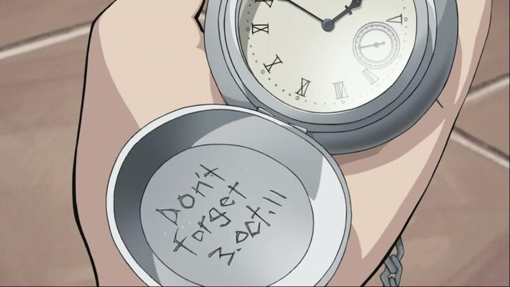 3 de octubre también es del Anime 'Fullmetal Alchemist'