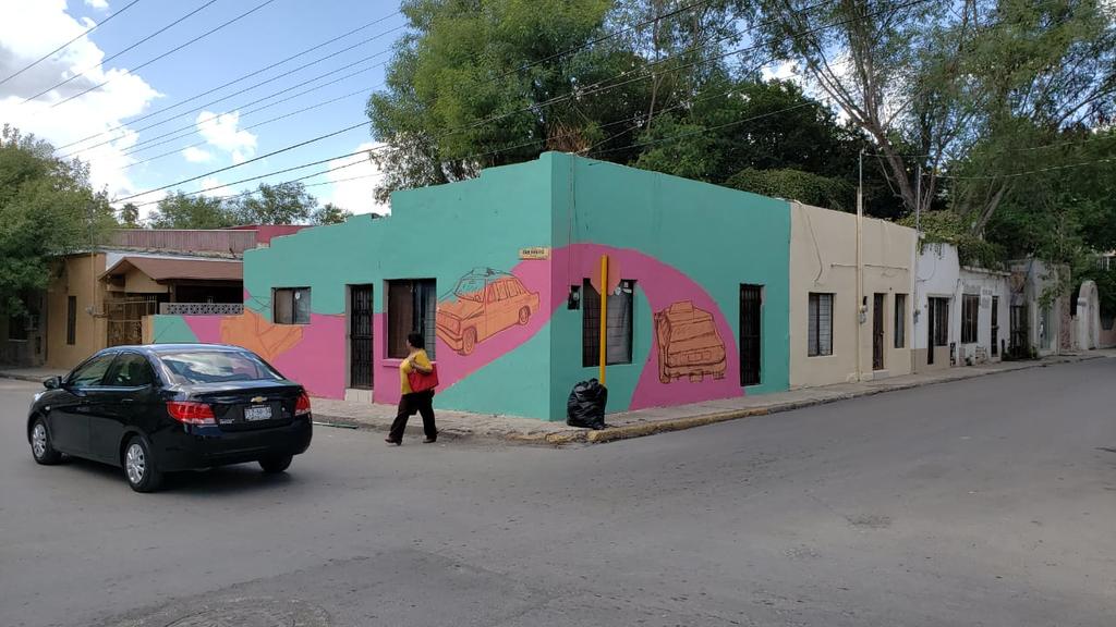 Continúa elaboración de murales en Centro Histórico de Piedras Negras