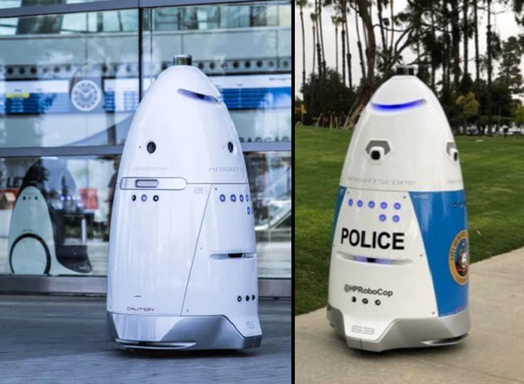 Robot policía ignora altercado en centro comercial