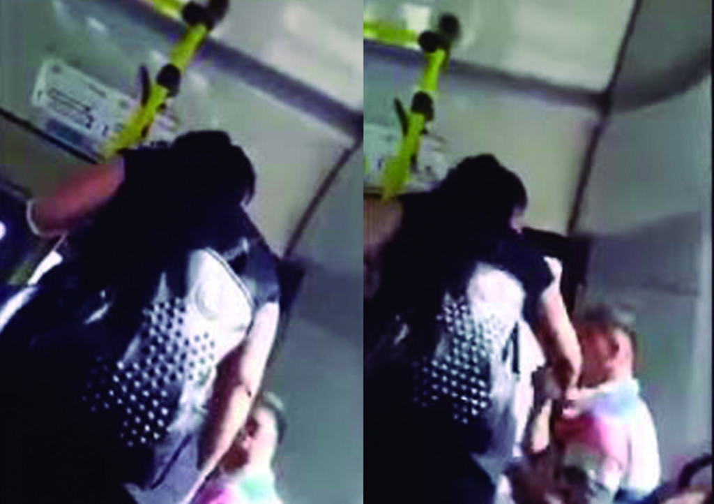 VIRAL: Golpea a su novio en autobús en plena escena de celos