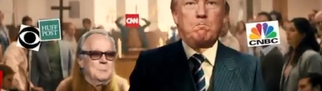 Simpatizantes de Trump muestran video violento contra la prensa