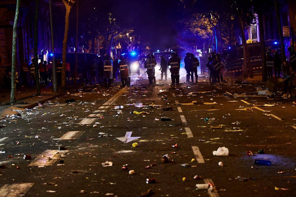 Se reportan 125 heridos por protestas en Cataluña